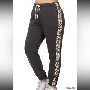 NWT Leopard Streak Joggers